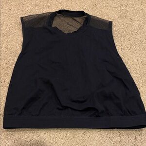 Lululemon Athletica Black Mesh Muscle Tee